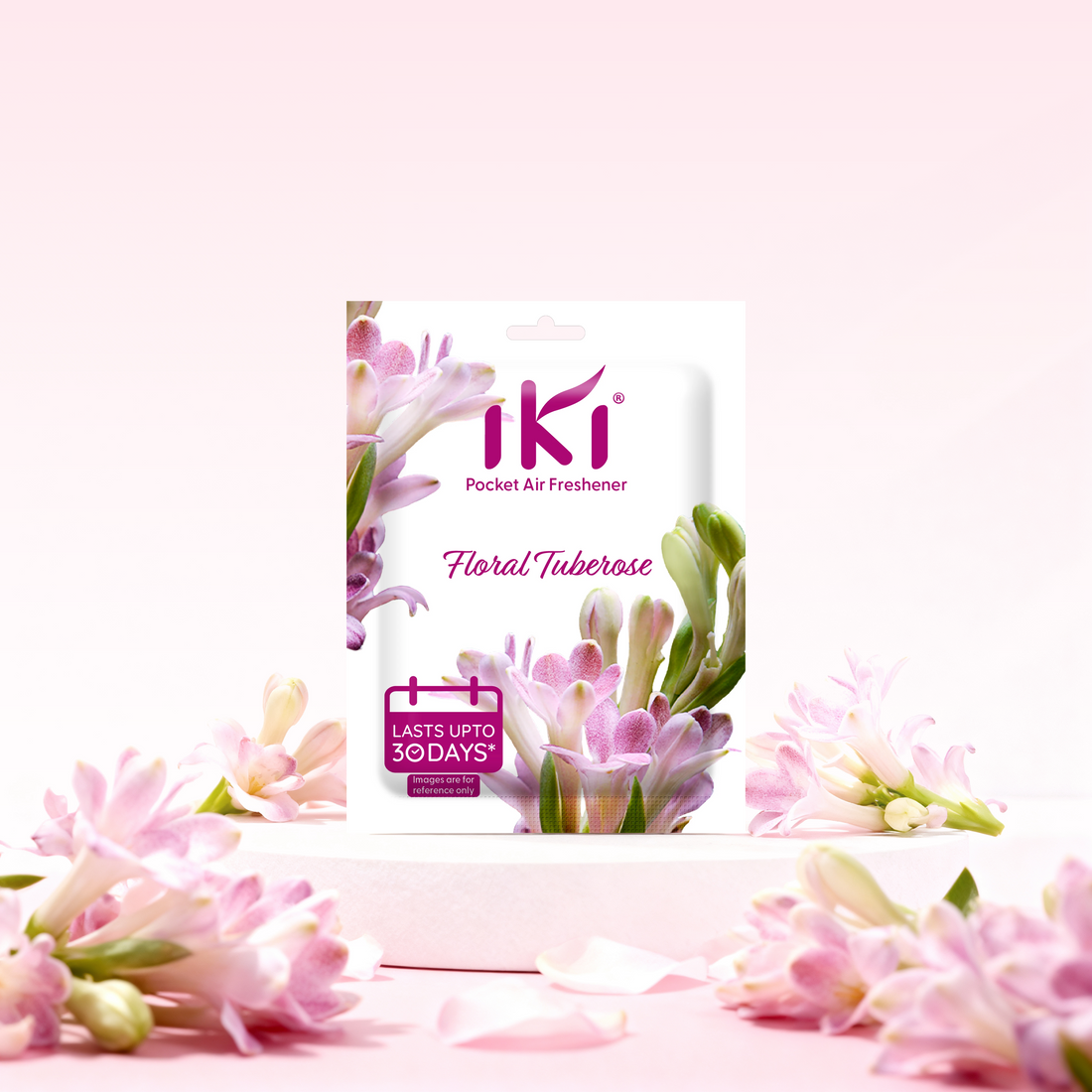 IKI Pocket Air Freshener – Floral Tuberose (Pack of 6)