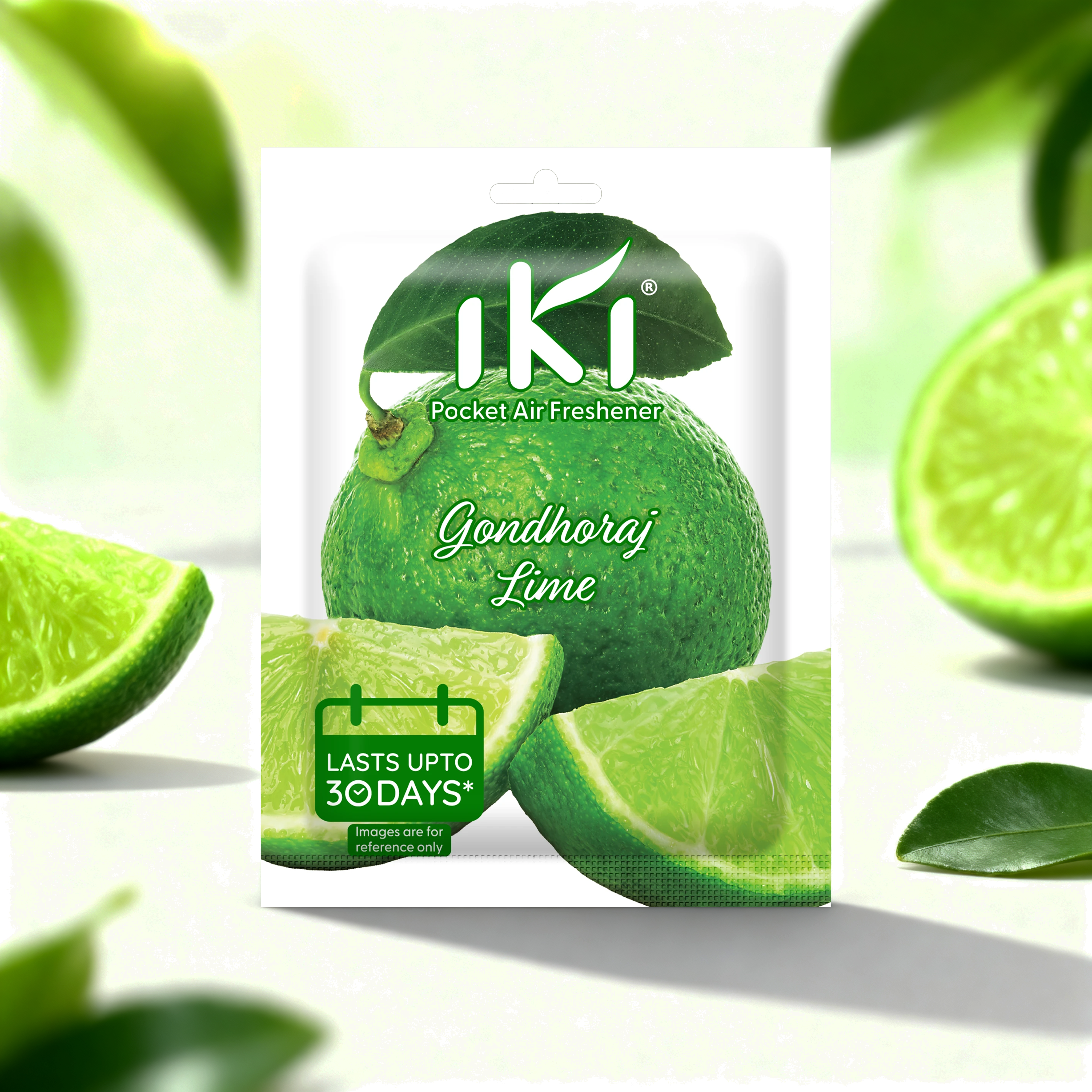 IKI Pocket Air Freshener – Gondhoraj Lime (Pack of 6)