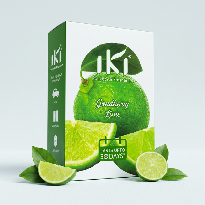 IKI Pocket Air Freshener – Gondhoraj Lime (Pack of 6)