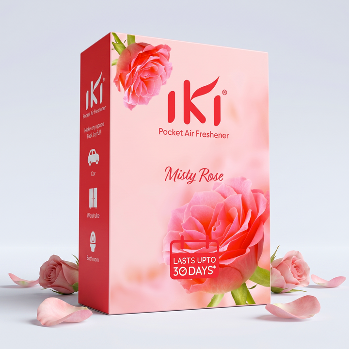 IKI Pocket Air Freshener – Misty Rose (Pack of 6)
