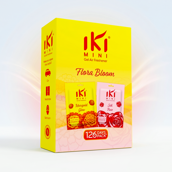 IKI MINI Gel Air Freshener – Flora Bloom Combo Pack